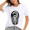 Snake Rib Cage Wounisex's Cotton T Shirt, Pure Cotton Premium Print, Durable, Casual Fashion. Featuring A Striking Snake And Rib Cage Design,Comfortab