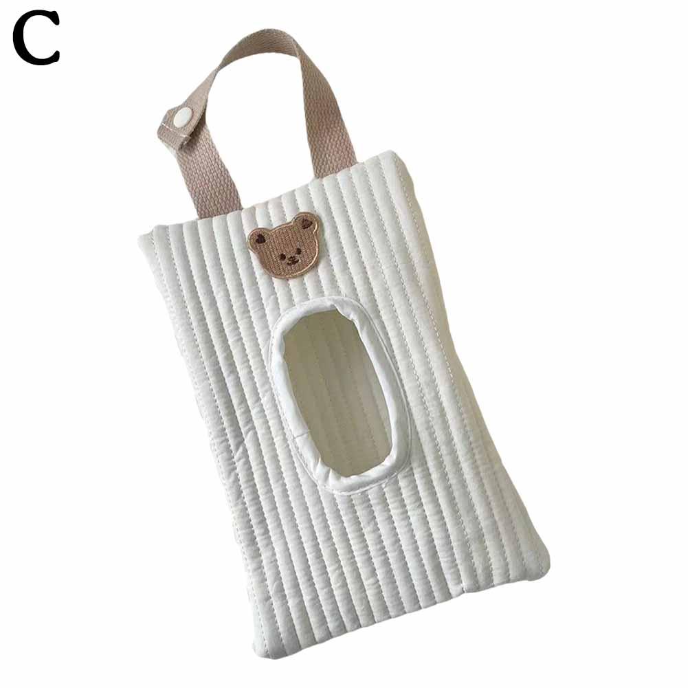 Cartoon Animal Flip Cover Tissue Box Wet Wipes Case Car Hanging Bag Paper Holder Storage Removable Napkin Storage Hanging Box