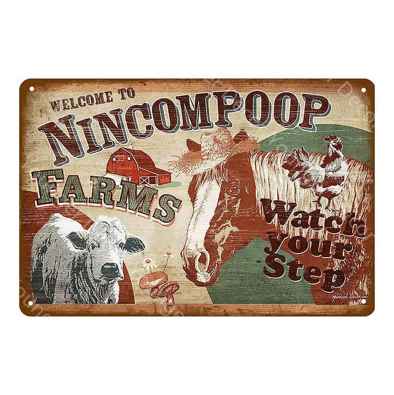 Family Butchers Tin Signs Beef Cuts Duck Eggs Wool Vintage Metal Plaque Farmhouse Farm Shop Wall Decor Cow Pig Poster YI-120