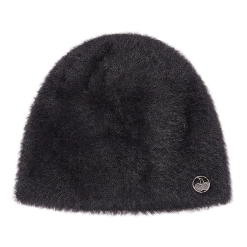 

KIRSH Мохеровая шапка с металлическим логотипом [Черный] 00F