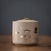 Creative Ceramic Storage Jar Purple Clay Storage Tea Jar Moistureproof Home Candy Nut Sealed Box Food Storage Container Gift New