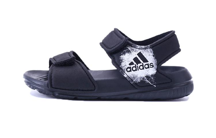 Adidas Altaswim C Synthetic Leather Slip Resistant Abrasion Resistant Sandal Black Children Aged 3 7 Years Old BA9288 28