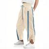 Women's Baggy Wide Leg Pants Casual Drawstring Elastic Waisted Contrast Color Workout  Track Pants