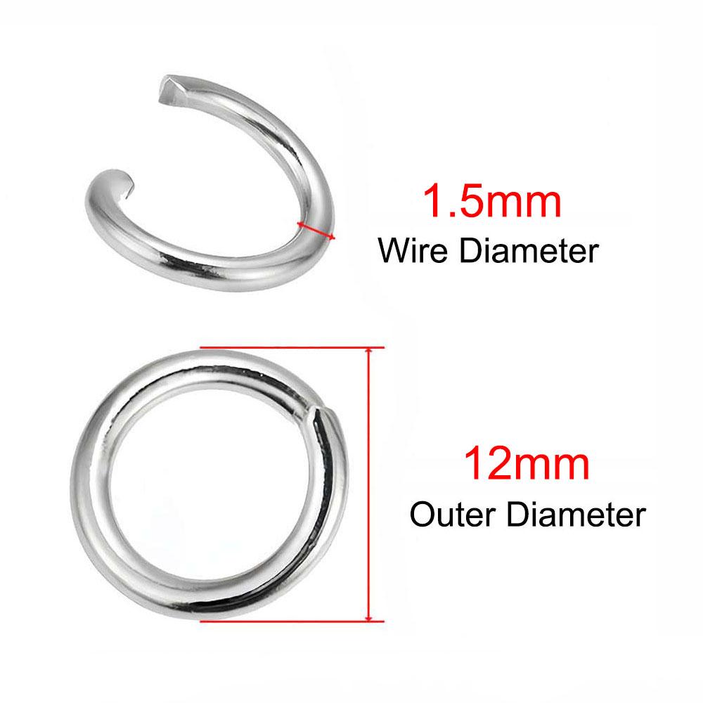 100-300 Pezzi 3-12mm Acciaio Inossidabile Anelli Aperti Divisi Anello O Connettore per Collana Bracciale Gioielli Componenti per Creazione All'ingrosso