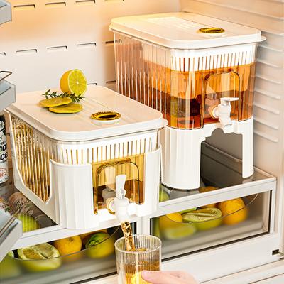 5L Jug Beverage Gallon Detachable Base Portable Juice Jug Cold Kettle with Faucet Water Dispenser Jug for Parties and Daily Use