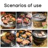 Multi-sizes Round Barbecue Camping Pot Rack Stainless Steel Grill Grate Mesh Pad Firewood Bushcraft- Grill for Outdoor