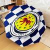 Ombrello Pieghevole Scozia Emblema Leone Rampante, Ombrello Automatico 8 Stecche per Viaggio, Campeggio Uso Regalo per Halloween Natale