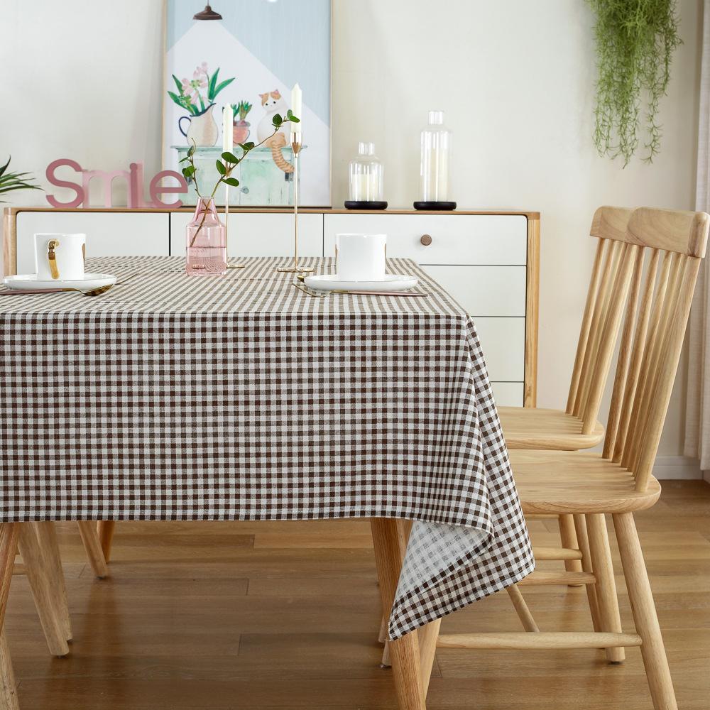 American Ins Small Plaid Tablecloth Coffee Table Cloth Tablecloth Table Picnic Cloth Pastoral Hotel Photo Fabric Manufacturer