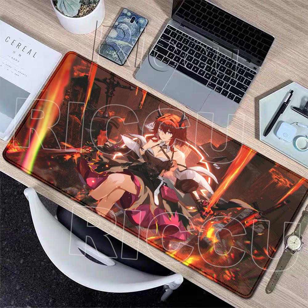 HD-Druck Arknights Endfield Mauspads Anime-Mädchen Mauspads Groß Gamer XXL Laptop-Teppich Gaming-PC-Zubehör Verlängerte Schreibtischmatte