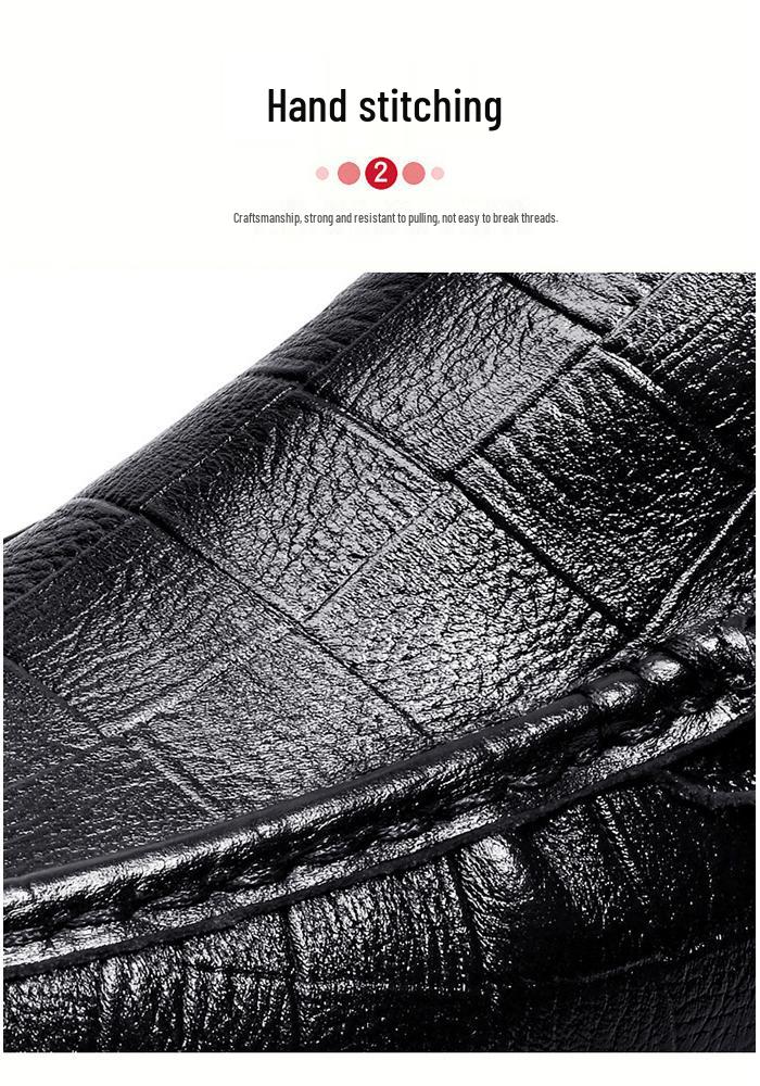 Men's Plus Size Genuine Leather Slip-On Driving Loafers, Soft Sole Moccasins, Sizes 45-47