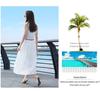 Solid Color Sleeveless Chiffon Dress with Shirt Collar - Slimming and Stylish Fairy Design for the Holidays