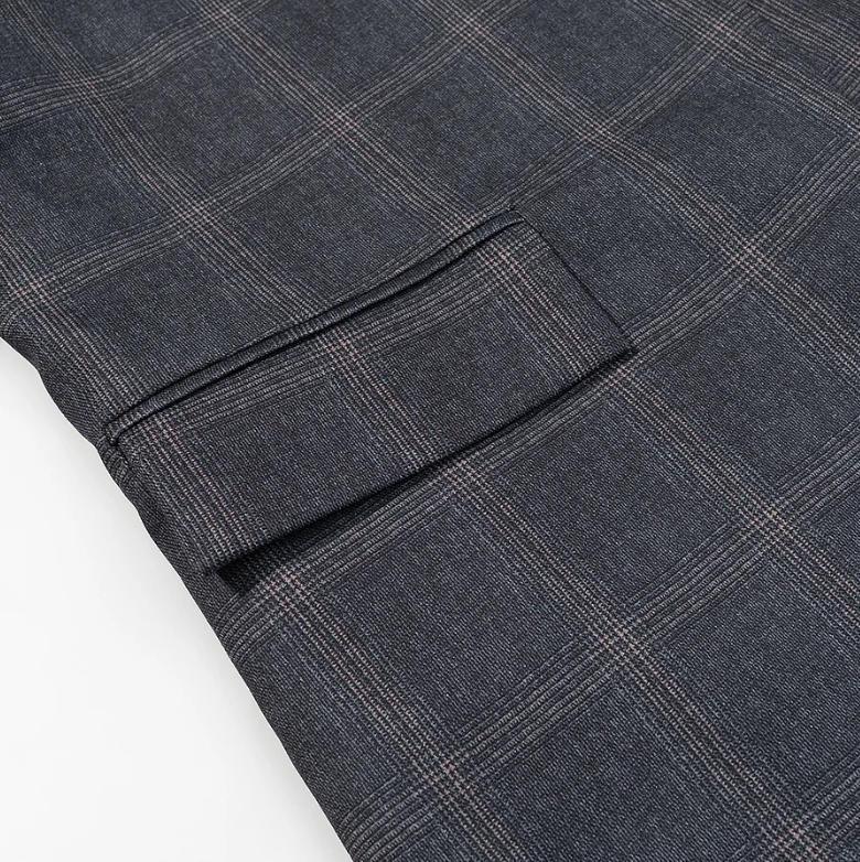 European & American Women's Fashion Plaid Suit Jacket
