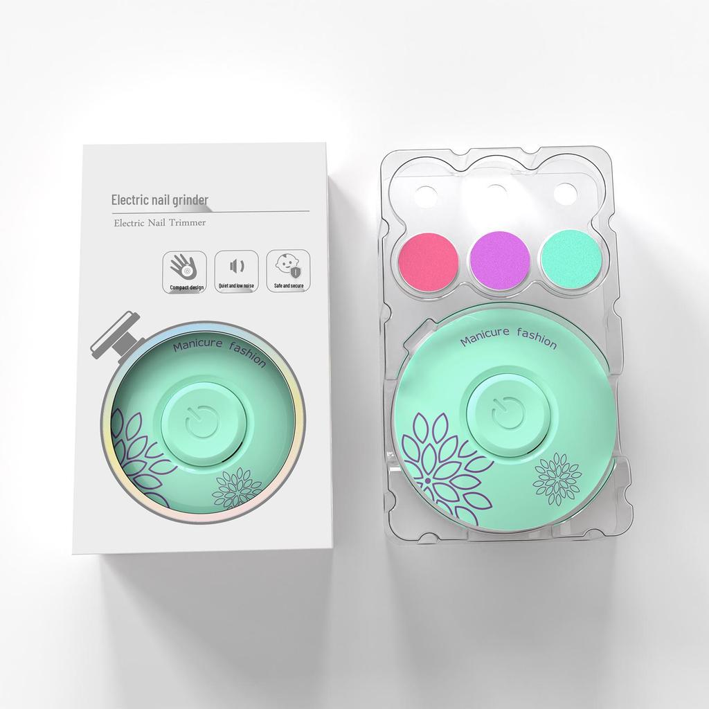 Elektrisches Nageltrimmer-Set: 3 Schleifköpfe für Babys, Kinder und Frauen