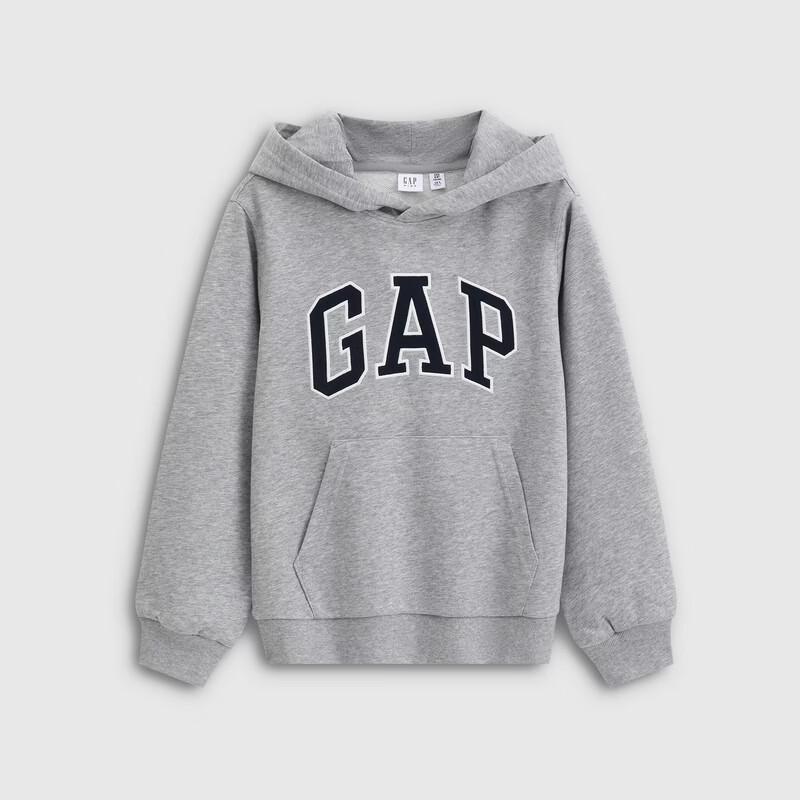 Gap Kids' 2026 Spring Logo Appliqué Loose Pullover Hooded Sweatshirt