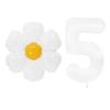 White Daisy Flower Foil Balloons with 32inch 0-9 Number Balloon Kids Birthday Party Decorations Baby Shower Air Globos INS Hot