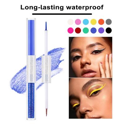 & Silkworm Pen Waterproof Strong Pigmented Double Head Eye Liner Gel Pen Long-Lasting