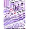 Kuromi Large Capacity Pencil Case for Girls - New Style Creative Stationery Box for Elementary Students