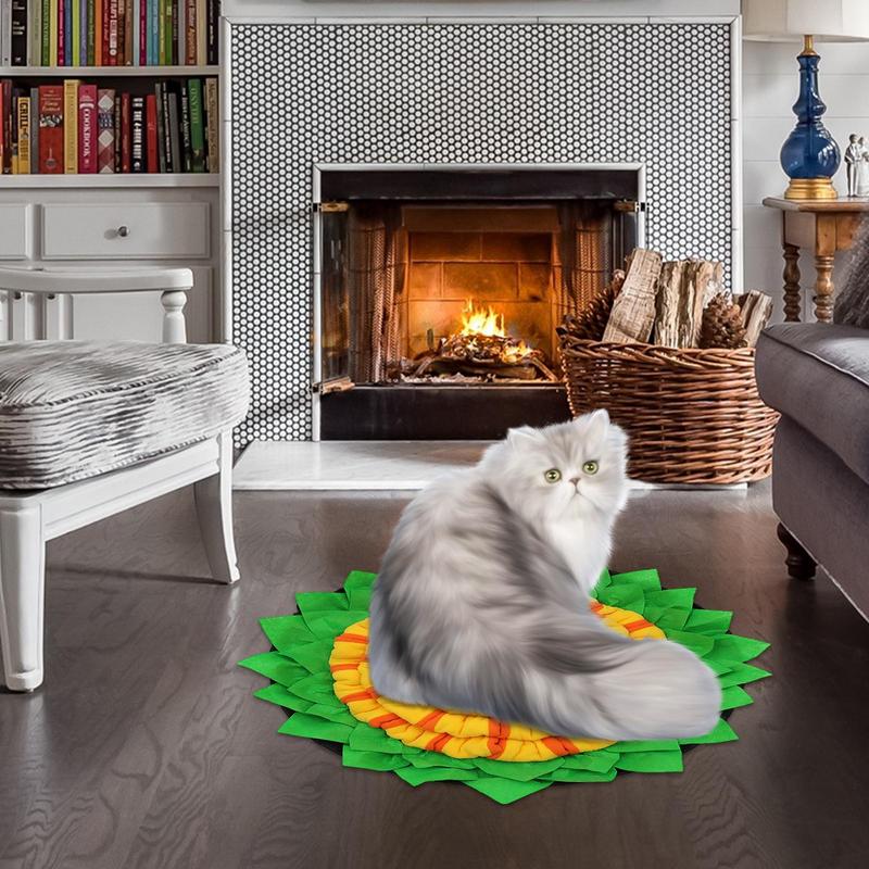 Dog Sniffing Pad Interactive Feed Mat Enrichment Pet Foraging Mat Nosework Feeding Mat For Smell Training Slow Eating Mat