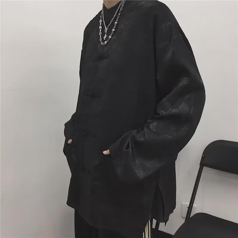 Men's Summer Dragon Robe: Chinese Zhongshan Style, Ice Silk, Sun Protection Tang Suit Jacket