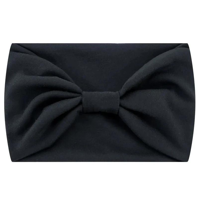 Head Band Women Hair Accessories Solid Wide Headband Bowknot Turbans Wash Face Make-up Hair Band Sports Running Yoga Headbands