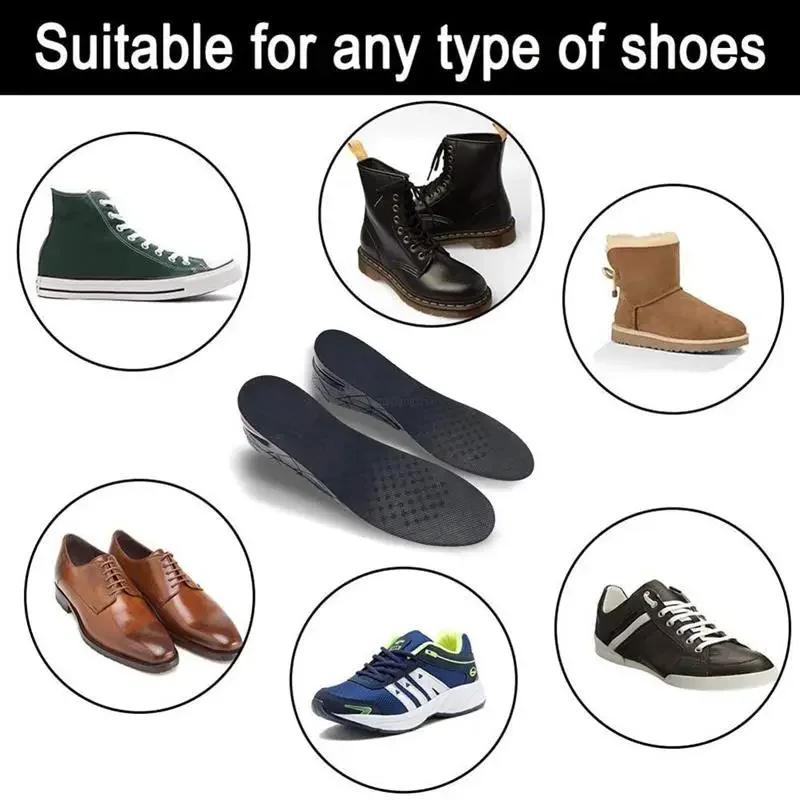 Nuova Soletta Rialzante per Piedi 3cm 5cm 7cm 9cm Altezza Variabile Scarpe Solette Uomo Donna Ammortizzante ad Aria Solette per Scarpe 1 Paio
