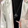 Luxury Non-Fading Korean Fashion Sweater Necklace: Autumn/Winter Women's Niche Design Pendant
