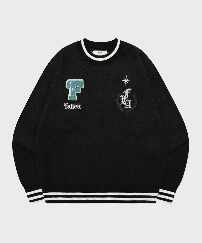 FALLETT Art Club Long Sleeve Knit Black