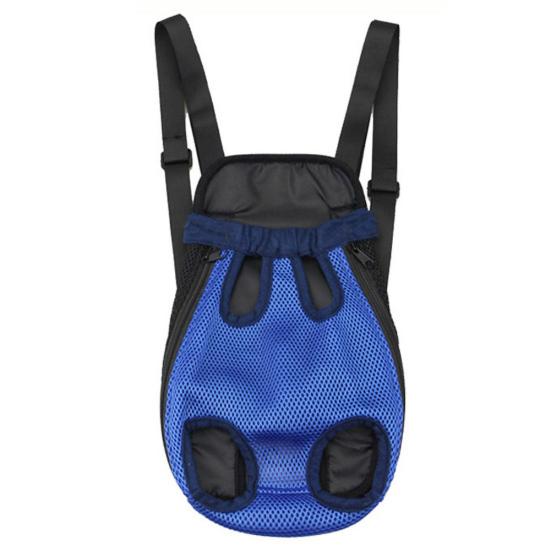 

Pet Carrier Backpack Adjustable Front Cat Dog Legs Tail Out Chest Travel Bag S темно-синього кольору