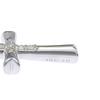 cross Necklace K18 white gold/diamond cross 2.7g unisex Used