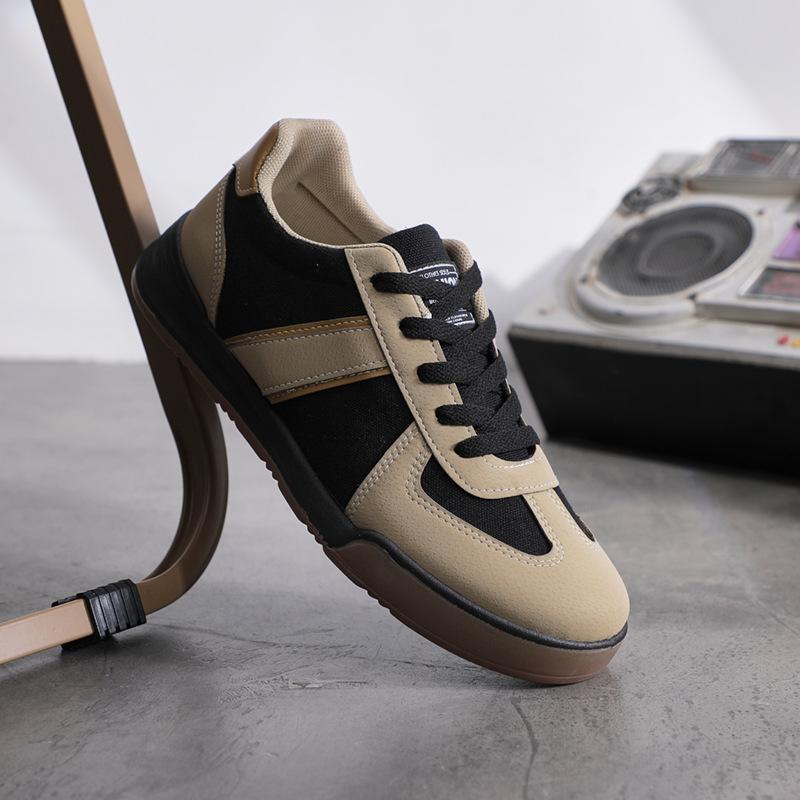 Fashion Spring and summer new breathable canvas men's shoes, thick soled non slip running sports and leisure shoes