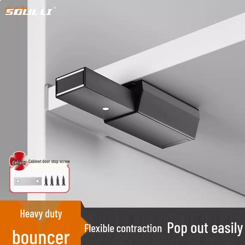 Silent Cabinet Door Spring Latch: Press-to-Open, No-Install, Invisible Magnetic Catch for Wardrobes and Drawers