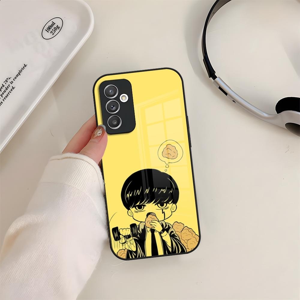Mashle Magic And Muscles Phone Case Glass For Samsung S24 S26 S23 S20 S25 S21 S22 Ultra Fe Plus A05 A06 A16 A26 A36 A56 Coque