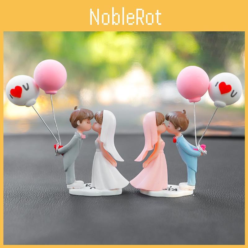 Adorable Cartoon Couple Mirror Pendant For Car Interior Decorative And Fashionable