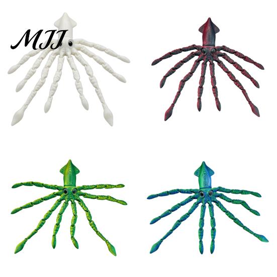 Articulated Ocean Creature Decor 3D Printed Squid Fidget Toy, Flexible Marine Animal Figure, Decompression Educational Cognitive Teaching Aid Sensory