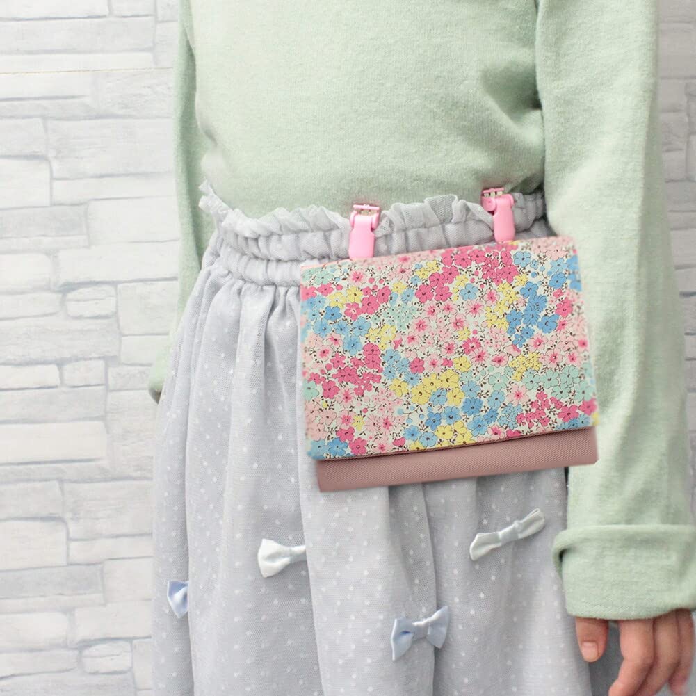 Shop Handmade Japanese Travel with Simple Design for Small Flower and Cherry Design [Jewelry M] Pocket/Pouch Clip, Kids,