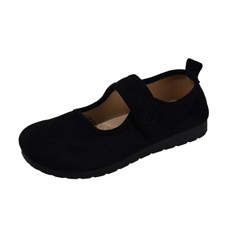 French Retro 2025 New Sweet Beanie Shoes Spring Women Mary Jane Shoes Versatile Soft Sole Light Casual Shoes