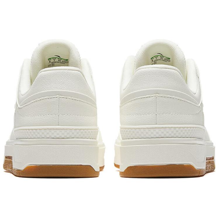 Anta Classic Color Block Comfortable Fashion Slip Resistant Durable Low Top Skate Shoes Men Sneaker Ivory-White 112518010-3