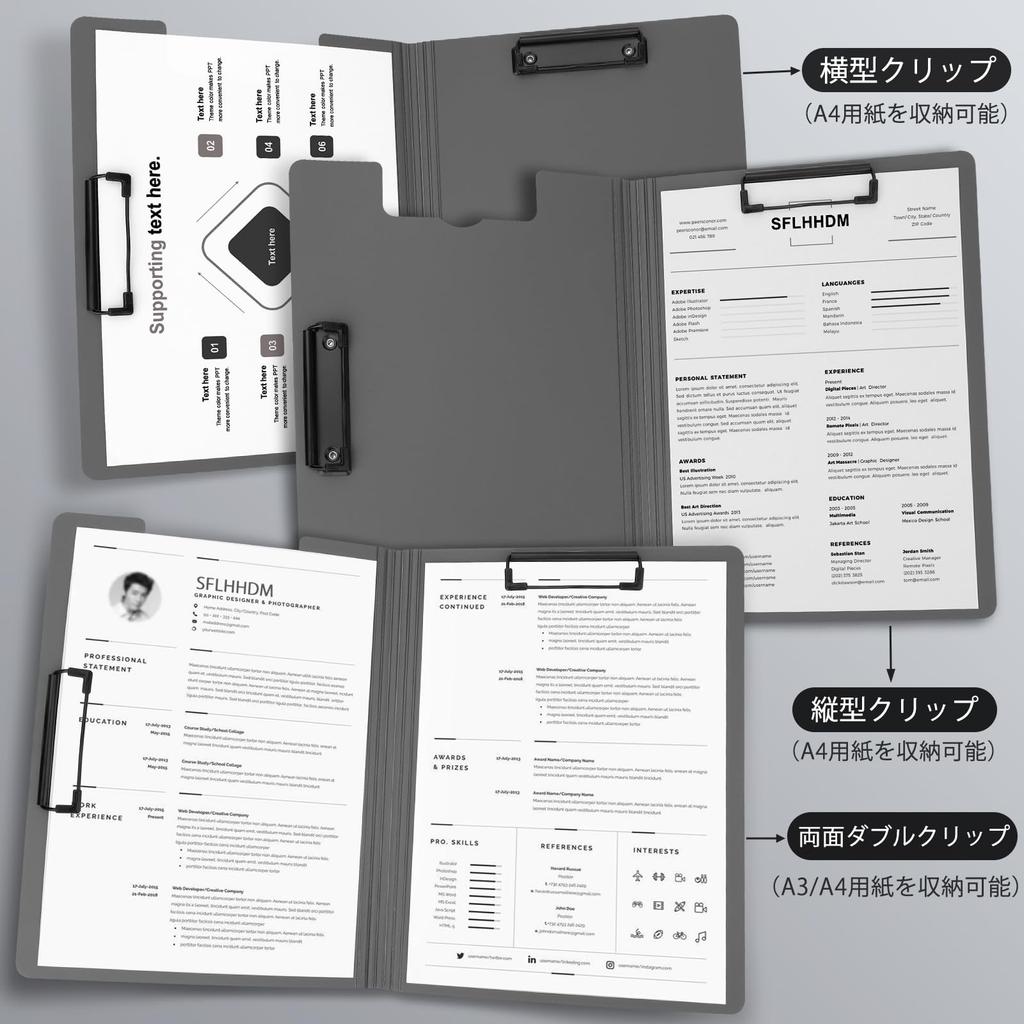 SFLHHDM Clip Holder A4 Binder Folding Clipboard Thin and Portable File Management Convenient Clip File Foam Stylish Multifunctional Writing Board Slim