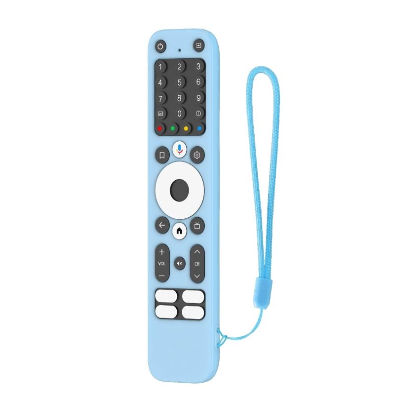 Scratchproof Silicone Sleeve Scratchproof Flexible Cover for Homatics Box R 4K Remote Control Case Skin with Lanyard