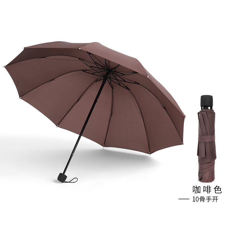 Handöffnender 10-Speichen-Dreifachschirm Umkehrschirm Schirm falten
