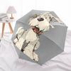 1pc Cute Dog Automatic Folding Umbrella - 8-Rib Automatic Open/Close, Portable Collapsible Compact Umbrella yy251218045