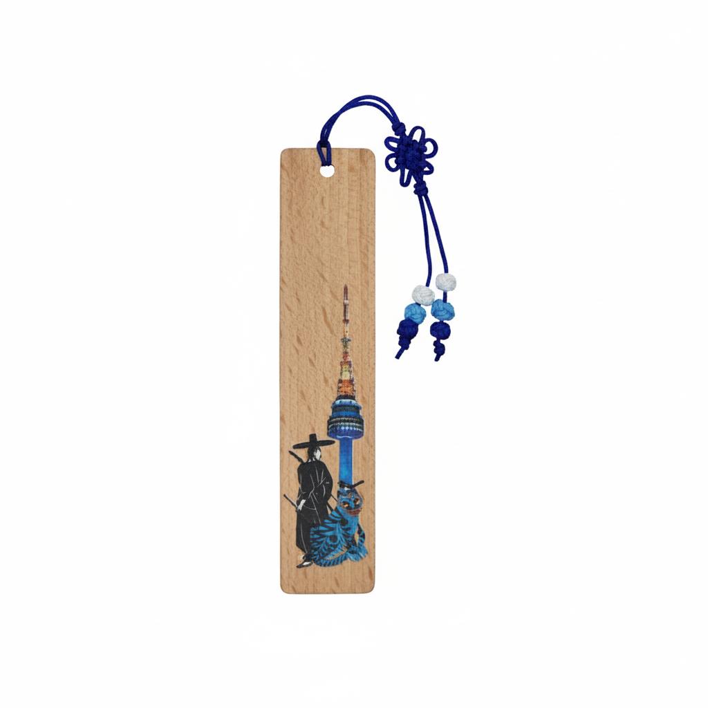 Gat Archer, Tiger with Magpie, N Tower Bookmark night ver. Eco-friendly