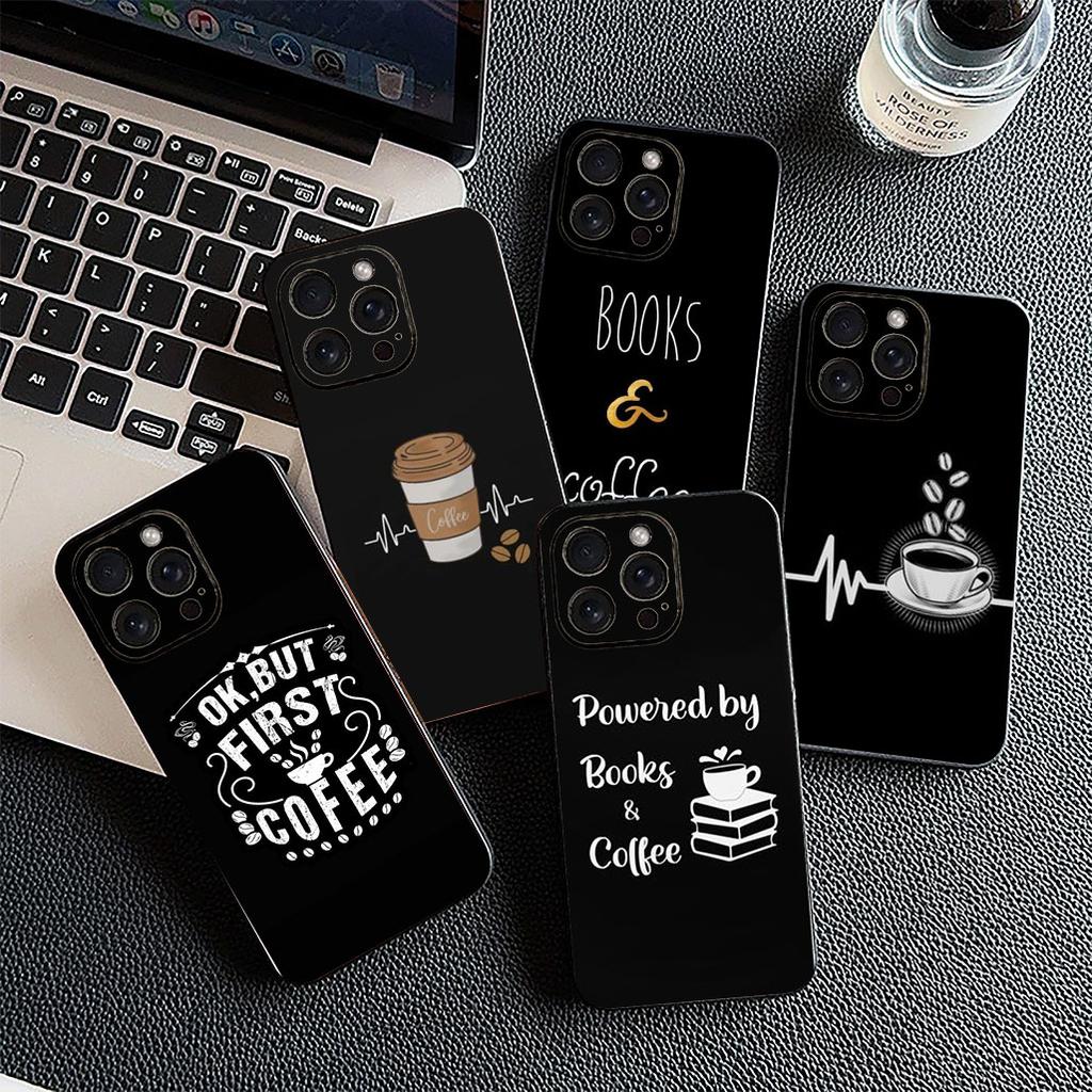 Cover for Samsung Galaxy S10 S8 S9 Plus A33 A34 A31 70 A71 A72 Note 20 9 8 S10E Casing Phone Case OK But First Coffee Book