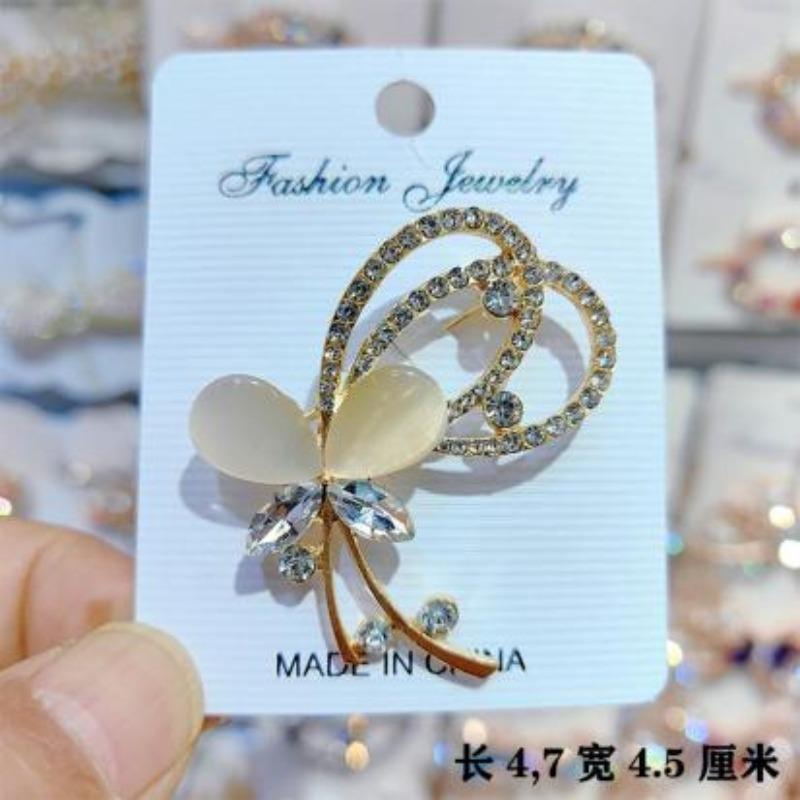 Brooch Premium Niche Accessories Versatile Creative Women's Collar Pin Diamond Anti-light Temperament Corsage