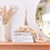 White, Brown Wood Chain Ornament Indoor Wooden Ornament  Home Furnishing Match