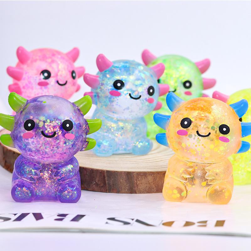 Cute Salamander Maltose Pinch Music Decompression Toy Slow Rebound Vent Decompression Toy Cpc/astm/ce/en71 qualification