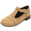 Fashion Vintage Loafers Shoes for Women Flats Casual T-straps Fashion Flat Student Footwear Creepers Oxfords Shoes Girls Large Size 48