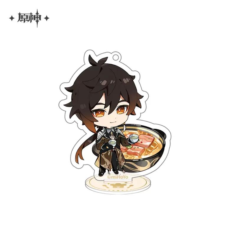 Sunsyea Genshin Impact Official Merch miHoYo Original MWPD Series Q Version Acrylic Stand Tartaglia Zhongli