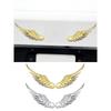 1Pair Car Auto Motorcycle Body Sticker 3D Angel Wings Badge Style Zinc Alloy Decals Silver/Gold Exterior Accessories