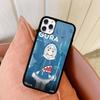 Cute G-Gawr Gura Virtual Phone Case For IPhone 17 16 Pro Max 11 12 13 14 15 Hard PC+TPU Bracket Back Cover
